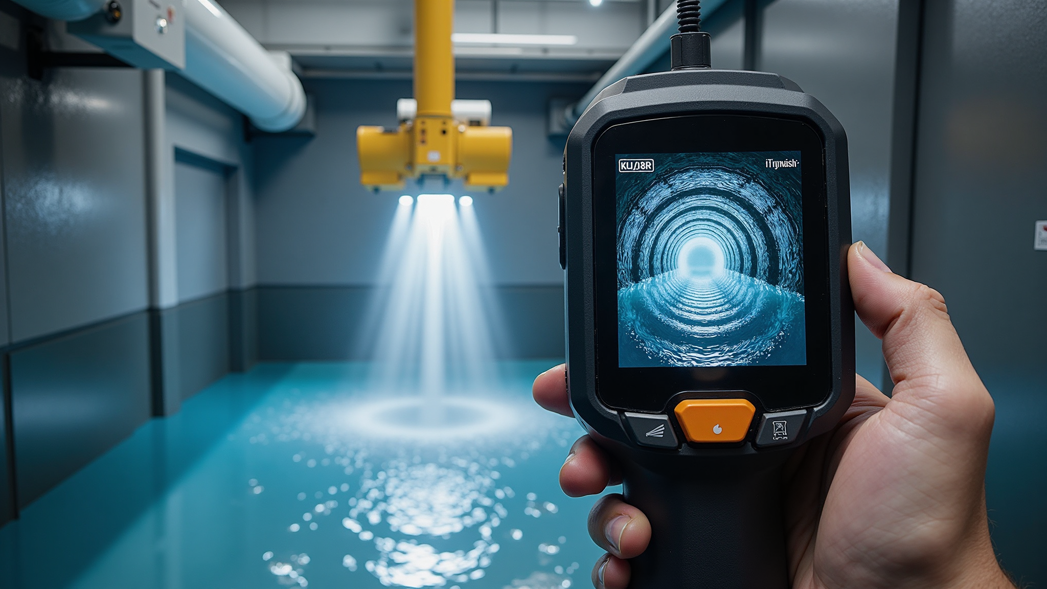 Industrial pipe inspection with borescope